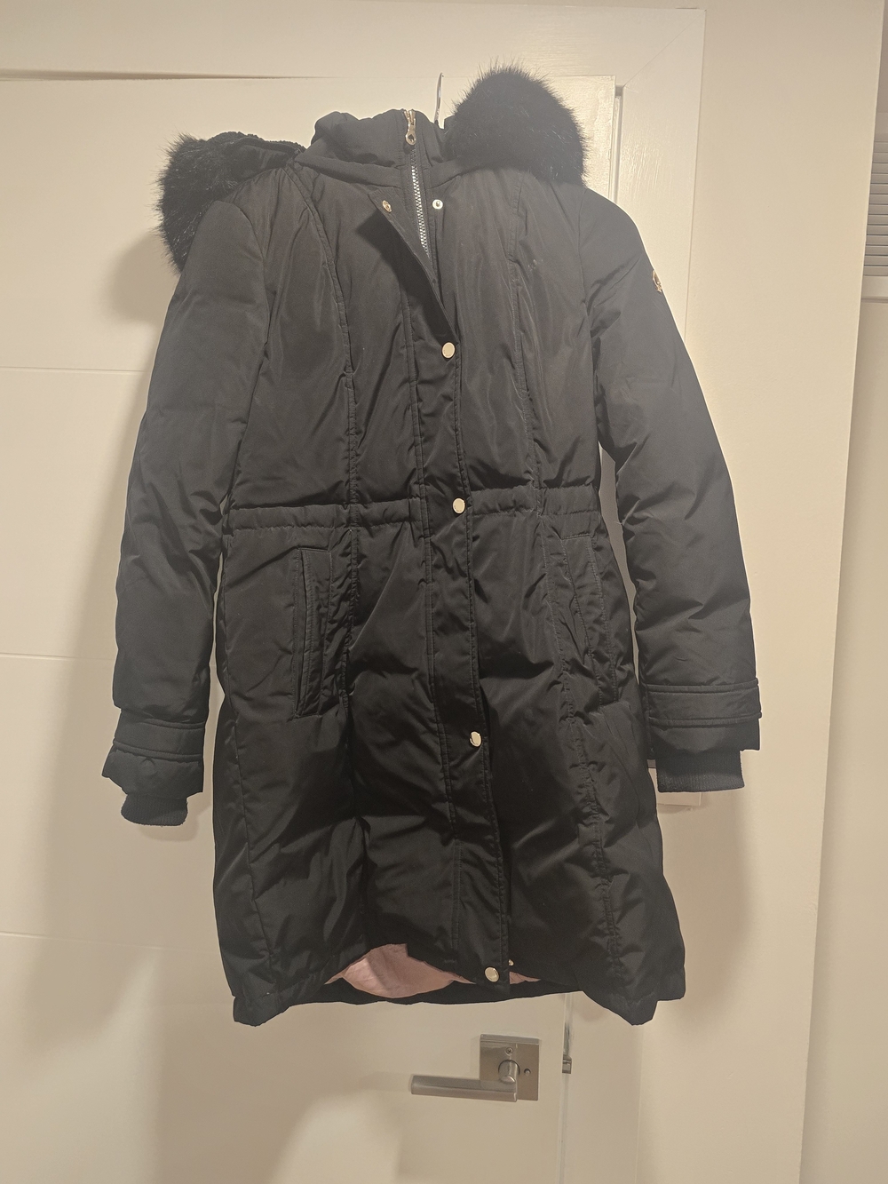 Kate Spade Black Long Puffer Coat